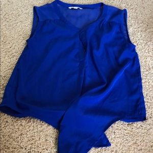 American Eagle tie front blouse